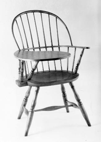 Sack-back Windsor writing-arm chair