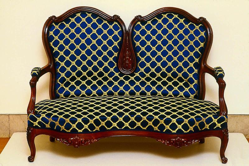 Settee, Rococo-revival style