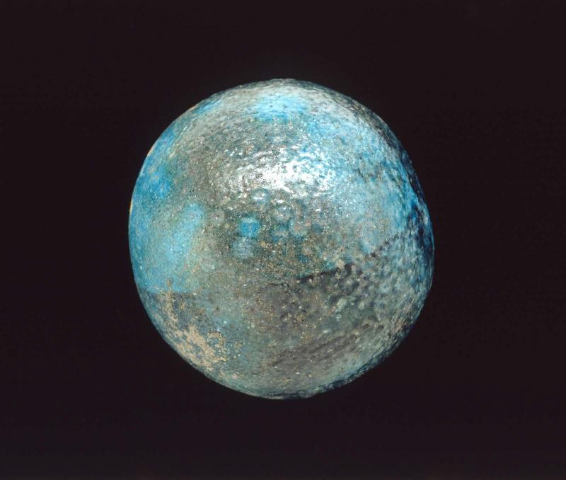 Faience ball bead
