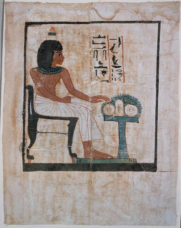 Painted coffin shroud
