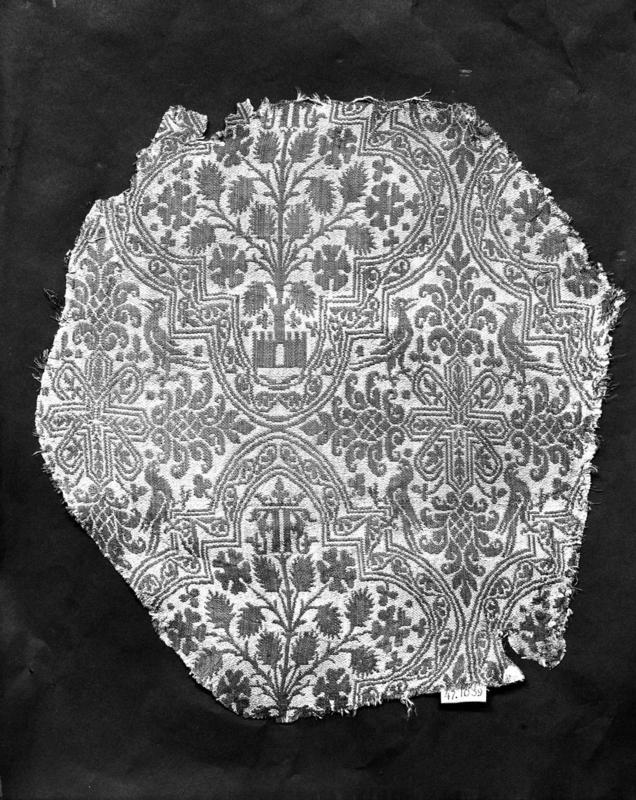 Fragment of silk compound cloth