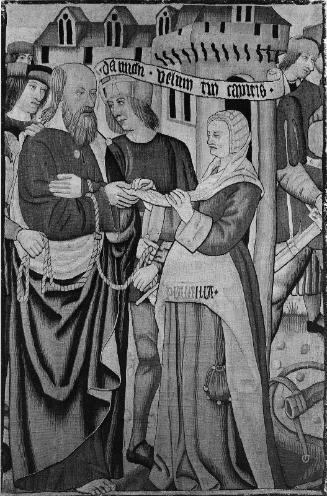 Tapestry: Saint Paul Requesting Plautilla's Veil (possibly from a series of hangings illustrating the Life of Saint Paul)