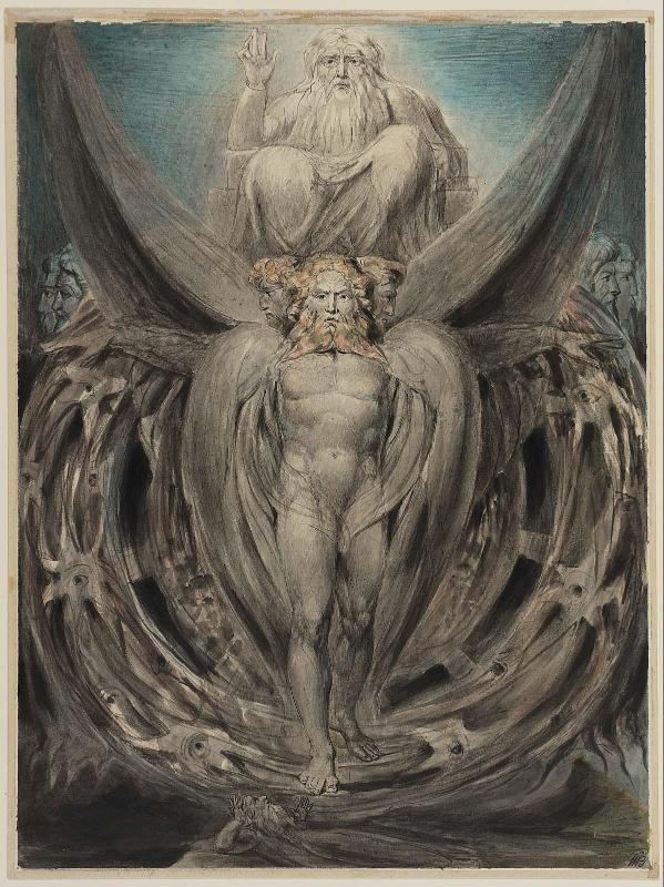 The Whirlwind: Ezekiel's Vision of the Cherubim and Eyed Wheels (Illustration to the Old Testament, Ezekiel I 4–28)