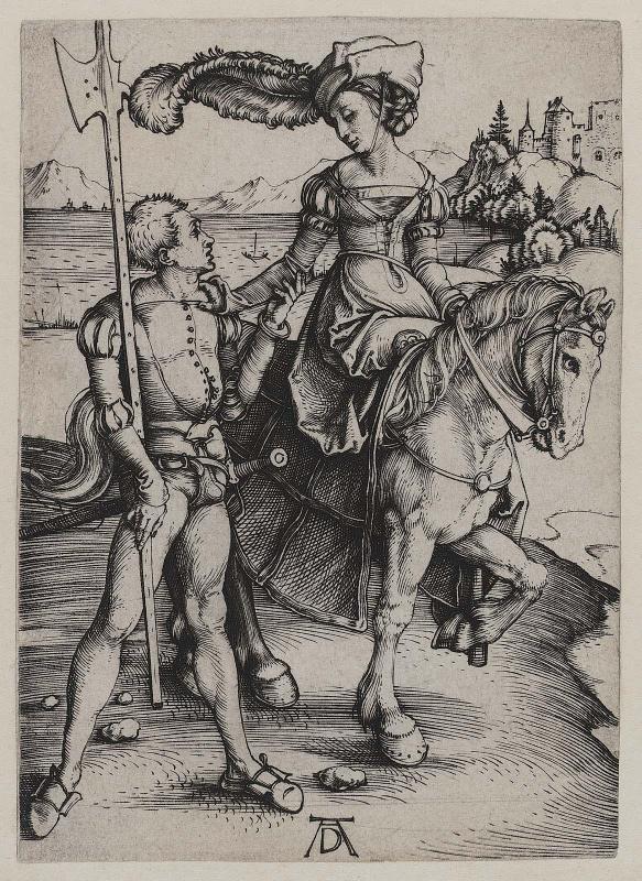 Lady on Horseback and Lansquenet