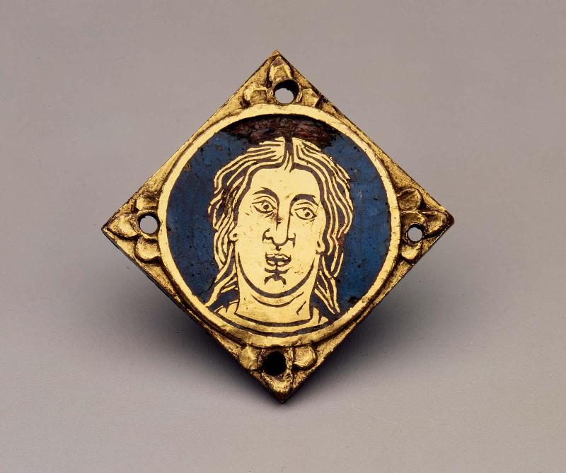 Plaque with Head in Medallion