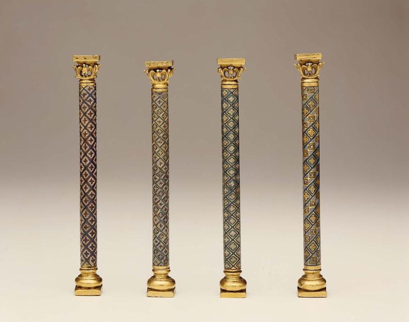 Four Ornamental Colonnettes
