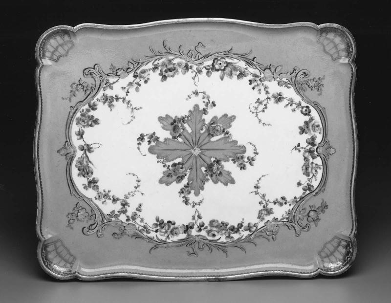 Tray made as a table top