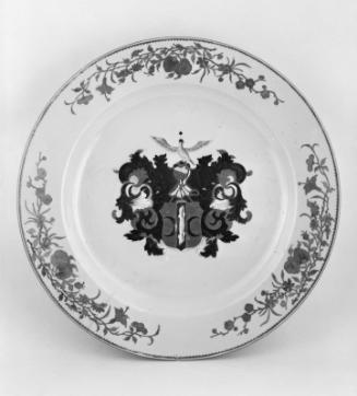 Large Plate with arms of Adriaan Valckenier