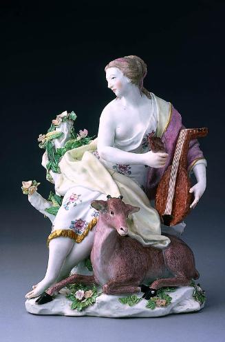 Allegorical figure of Hearing