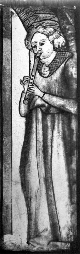 Panel depicting Angel Playing Recorder