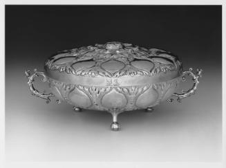 Two-handled covered bowl
