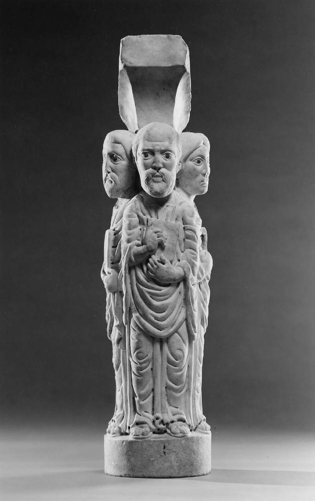 Pillar from a Pulpit (with three Evangelists)