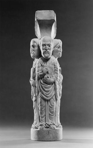 Pillar from a Pulpit (with three Evangelists)