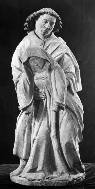 Mourning Virgin with Saint John from an Entombment