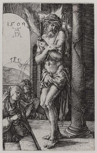 Man of Sorrows by the Column (from the Engraved Passion series, one of 15 plates)