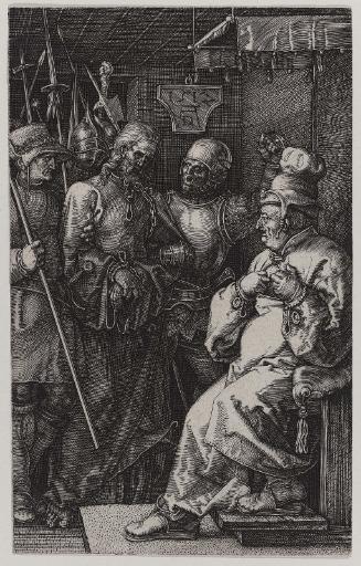 Christ Before Caiaphas (from the Engraved Passion series, one of 15 plates)