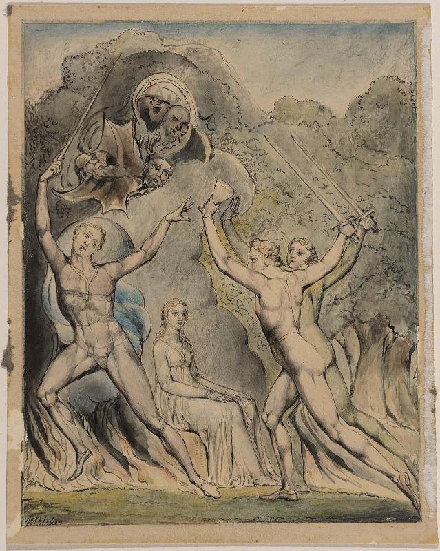The Brothers Driving out Comus (Illustration to Milton's "Comus")