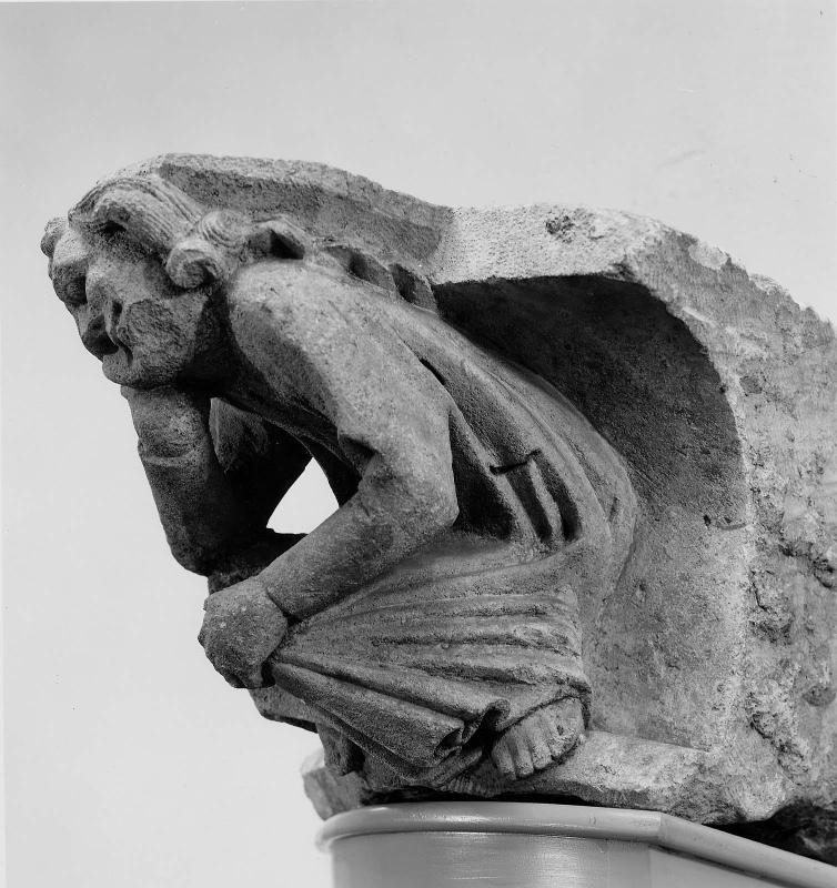 Corbel of Dozing Man, "Acedia"