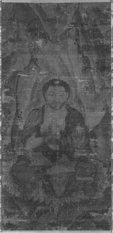 Shakyamuni meditating as an ascetic