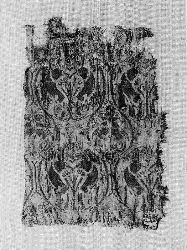 Textile Fragment with paired birds