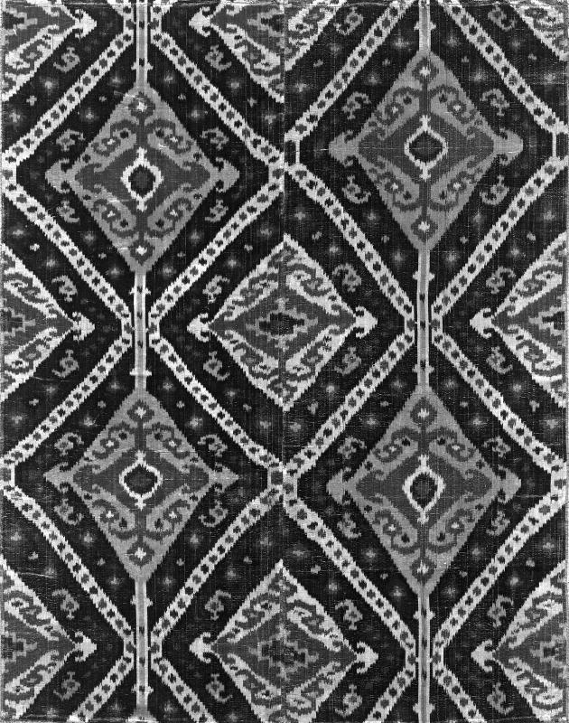 Velvet ikat silk