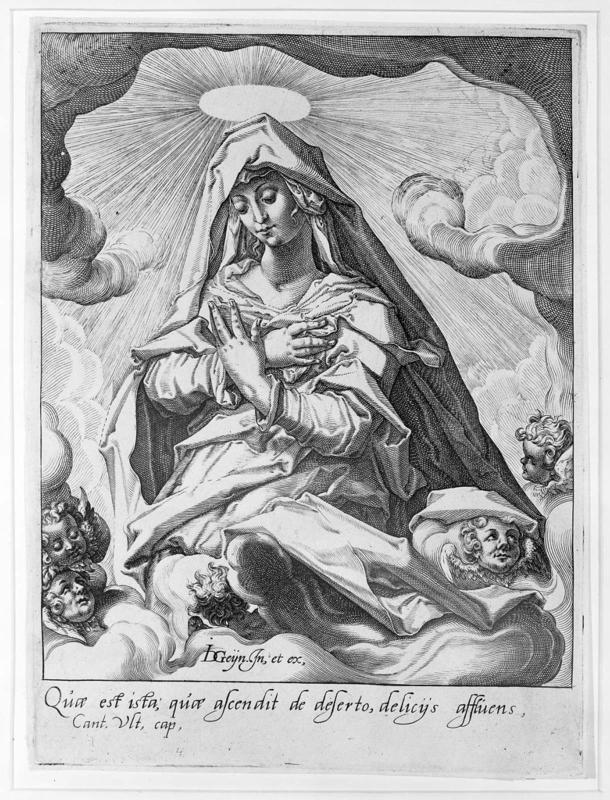 The Virgin in the clouds
