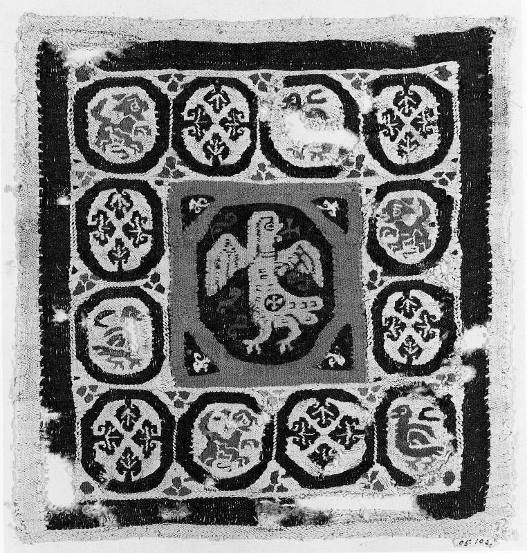 Tapestry Fragment with an Eagle with a Cross