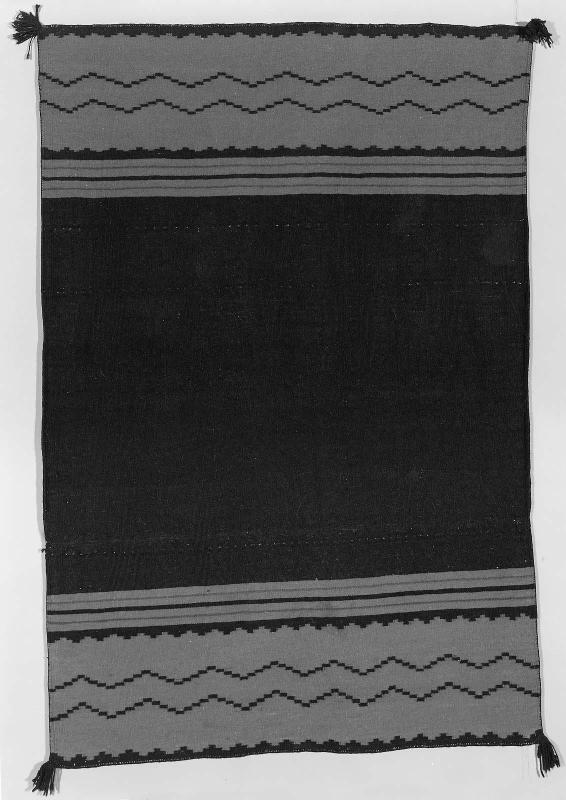 One panel of a woman's two-piece classic dress
