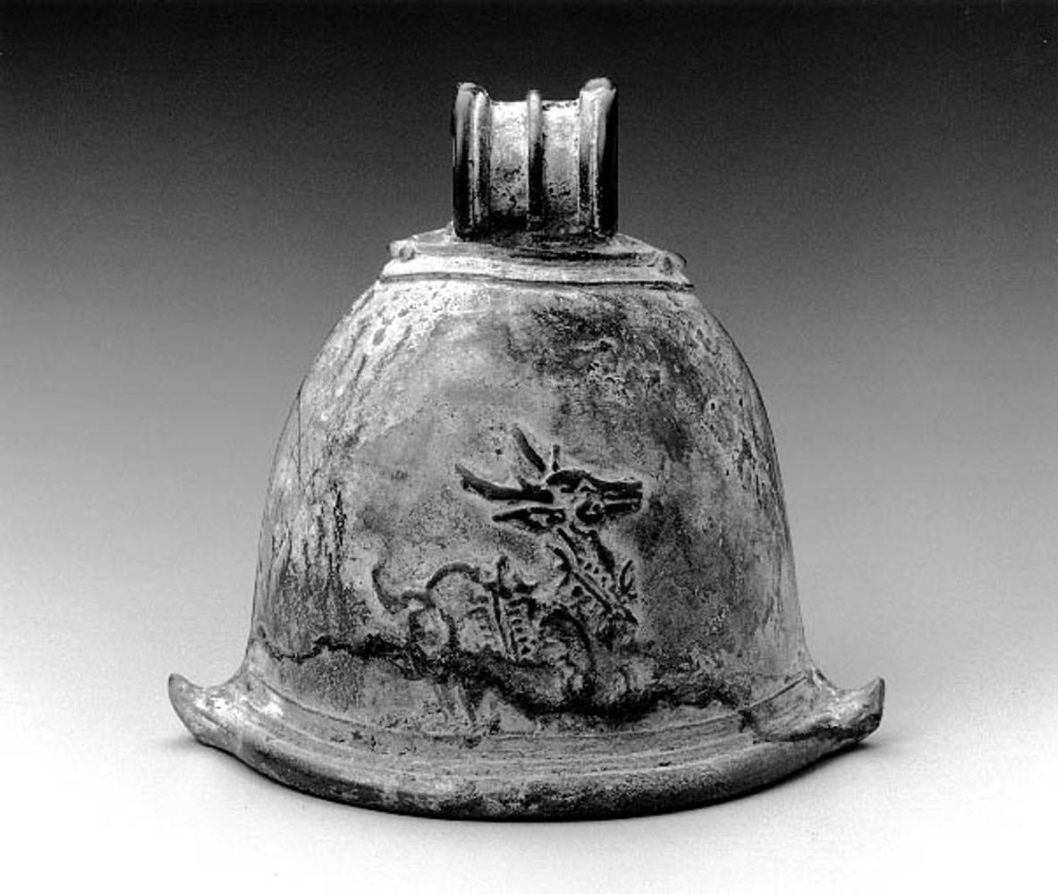 Bell with deer relief