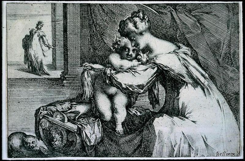 The Virgin and Child with a Cradle