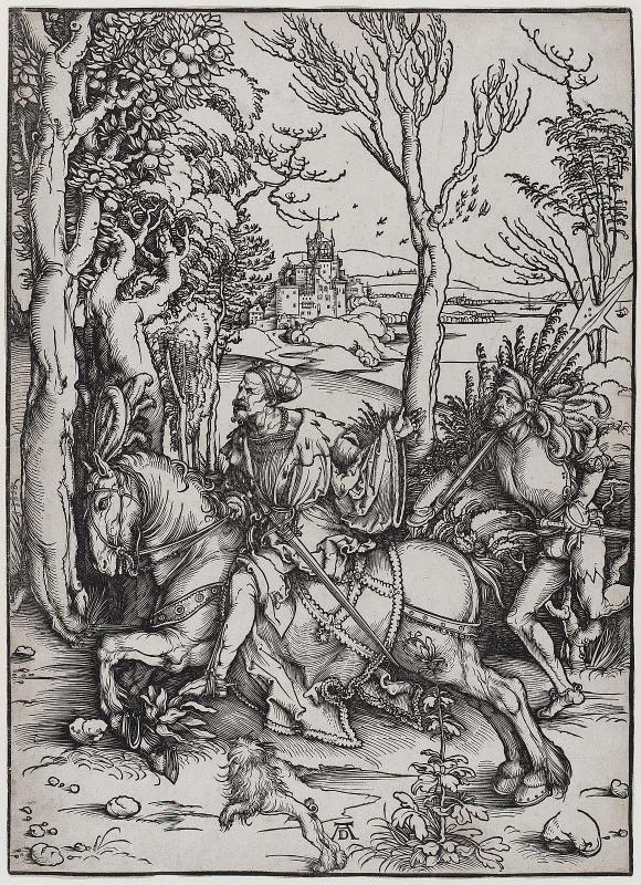 Knight on Horseback and Lansquenet