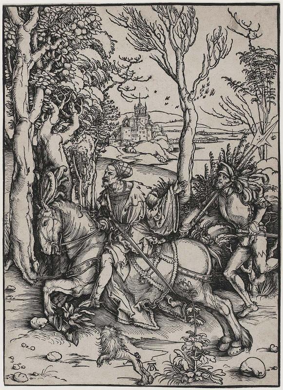 Knight on Horseback and Lansquenet