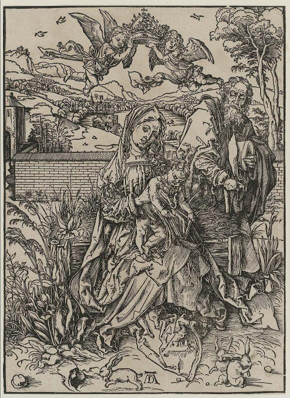 Holy Family with Three Hares