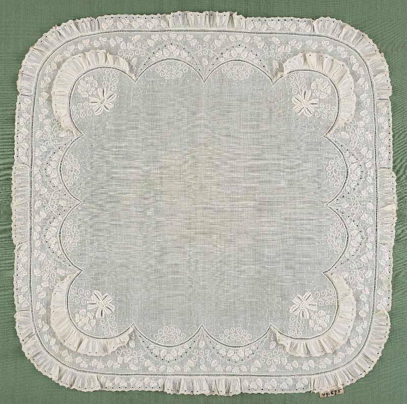 White linen handkerchief