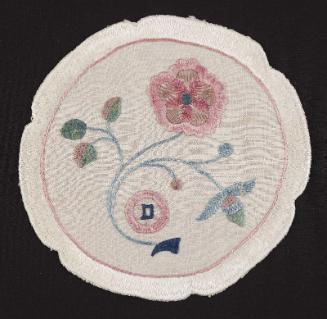 Embroidered doily (one of three)