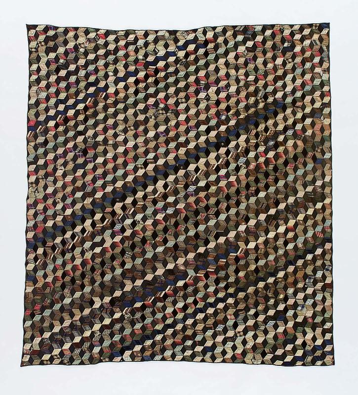 Patchwork quilt in Baby Blocks pattern