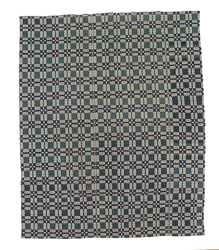 Bedspread in overshot weave