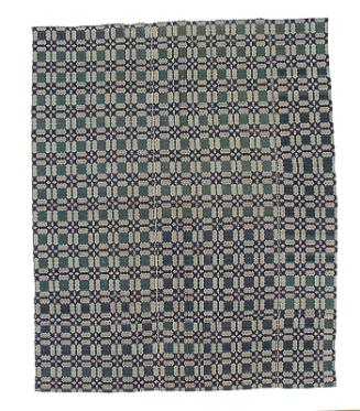 Bedspread in overshot weave