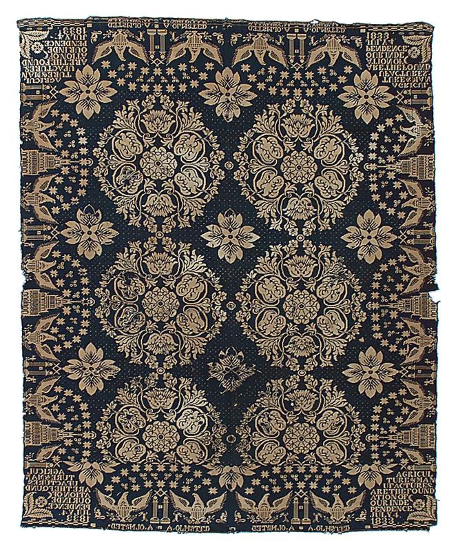 Coverlet, woven on the Jacquard loom