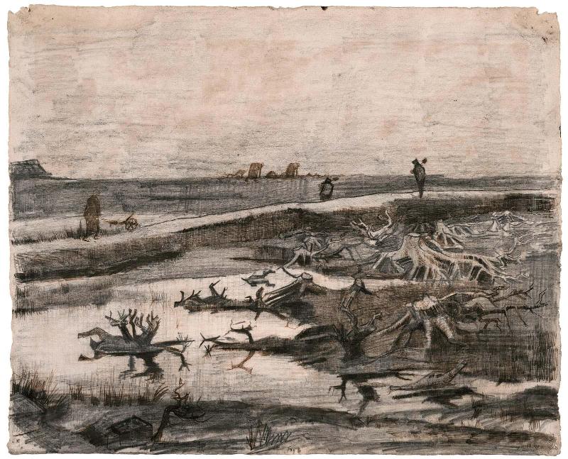 Landscape with Bog Trunks (Travaux aux Champs)