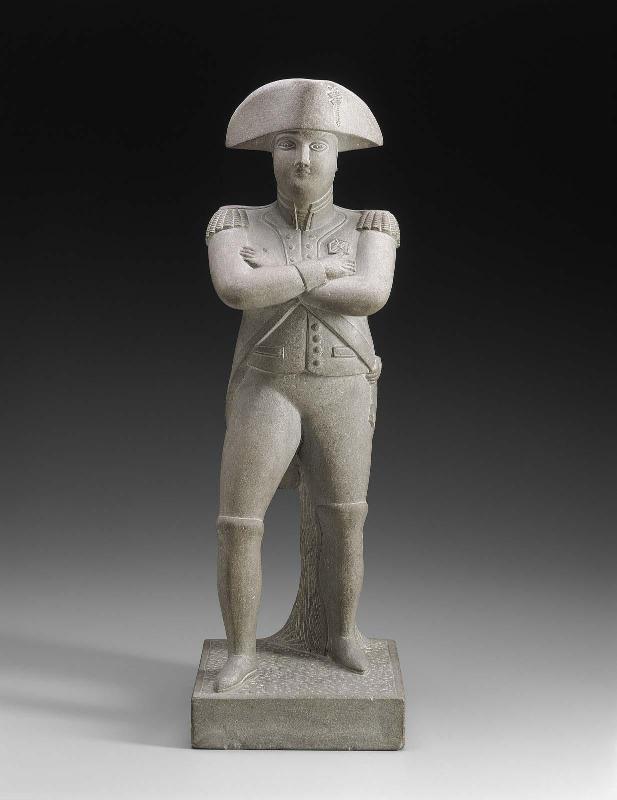 Stone carved figure of Napoleon