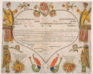 Birth and baptism certificate of Johannes Seybert