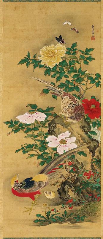 Pheasants and Peonies