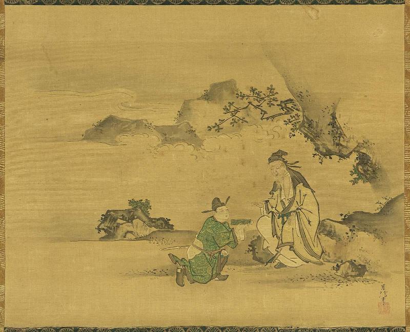 Zhang Liang (Chôryô) and Huangshi Gong (Kôsekikô)