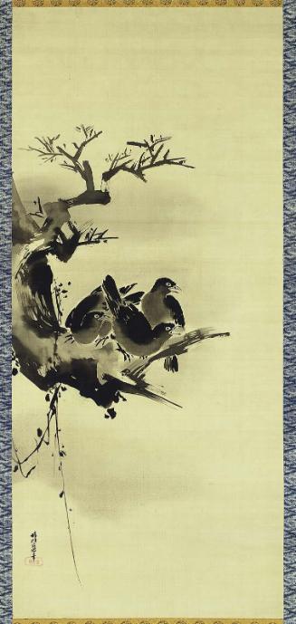 Mynah Birds and Bare Tree