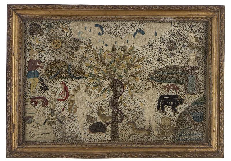 Adam and Eve (embroidered picture)