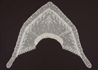 Embroidered muslin cape