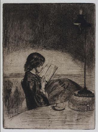 Reading by Lamplight