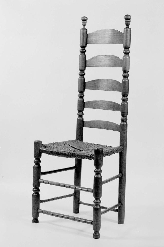 Slat-back side chair