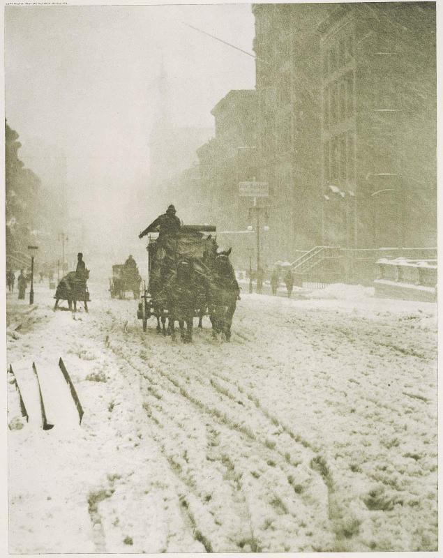 Winter, Fifth Avenue from the portfolio "Picturesque Bits of Old New York"
